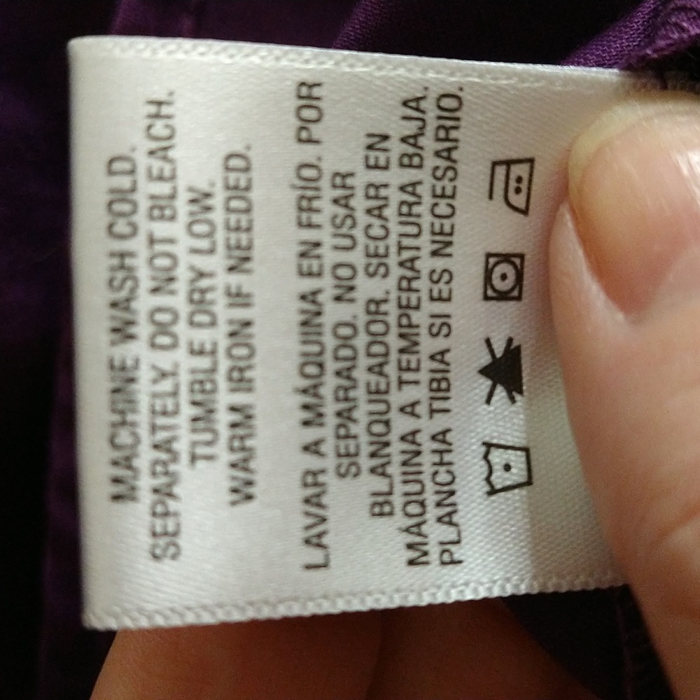 Jaclyn Smith Purple Button Down Sz 2X - Picture 12 of 12